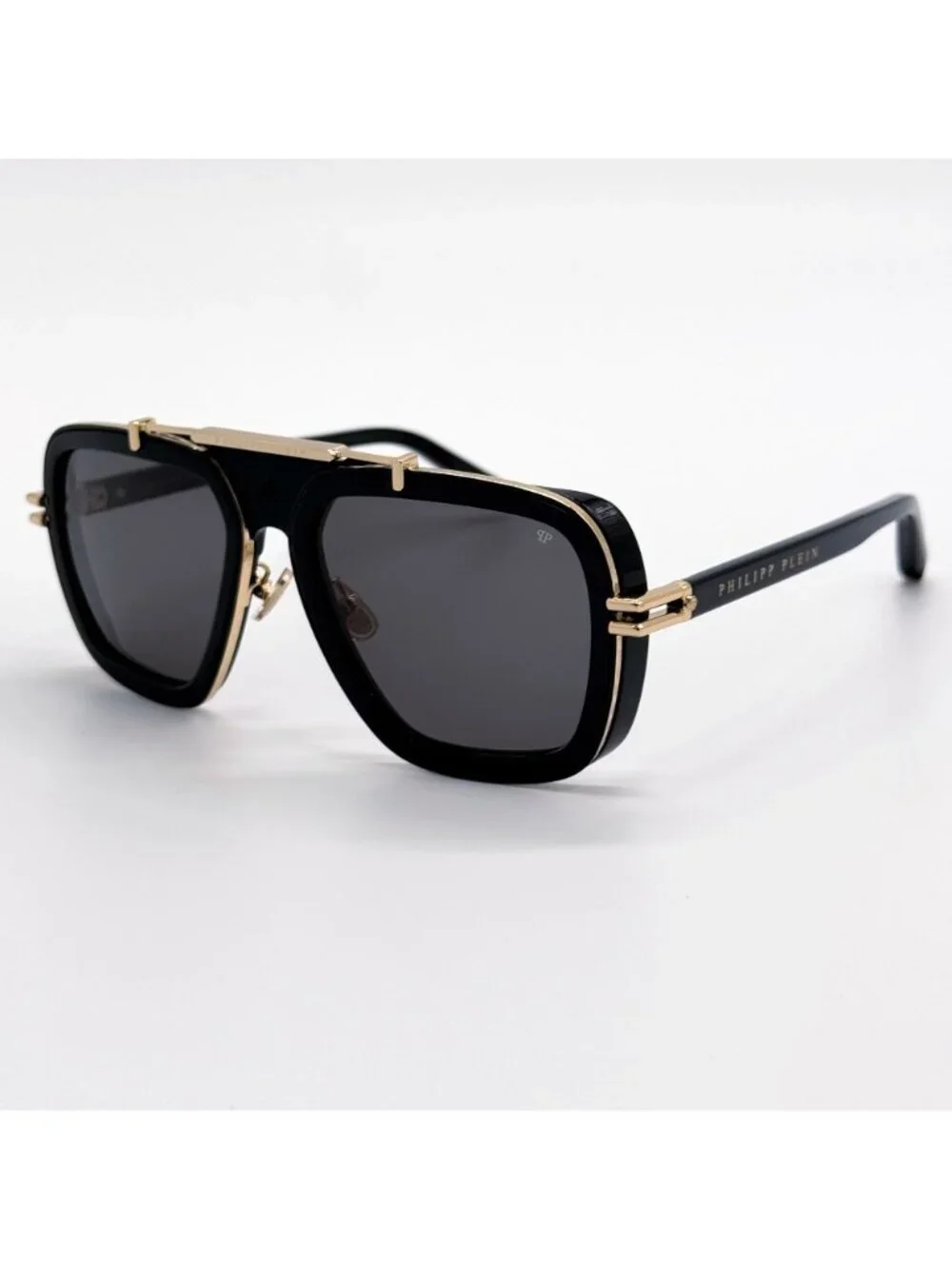 NEW PHILIPP PLEIN SUNGLASSES SPP109V 700K BLACK/GRAY MEN EYEWEAR